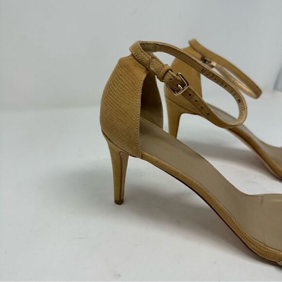 Stuart Weitzman Nude Tan Nudist Sandal Heel Size 11 - Picture 2 of 9